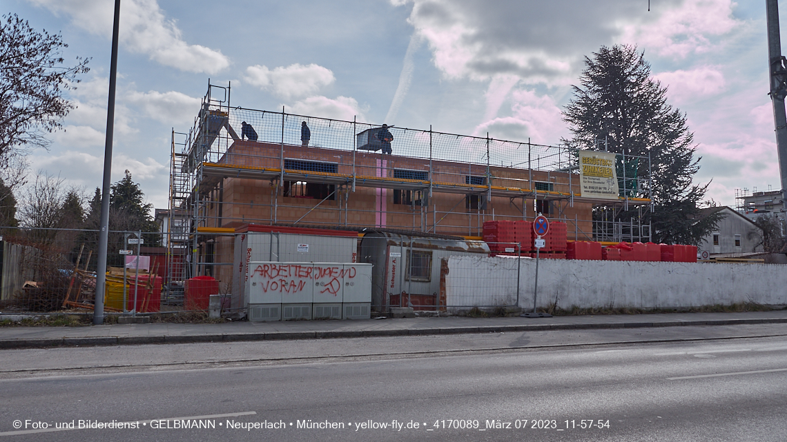 07.03.2023 - Baustelle Niederalmstrasse 16 in Neuperlach